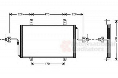 VAN WEZEL 43005279 -  Конденсатор, кондиционер